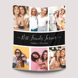 Handgeschriebene Script Best Friends mit Namen 6-F Fleecedecke