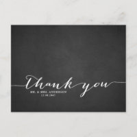 Handgeschriebene Script-Chalkboard Vielen Dank Pos