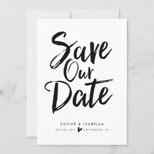 Handgeschriebene Skript-Save the Date Mitteilung Save The Date