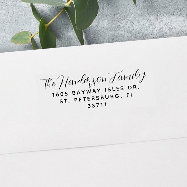 Handgeschriebene Skriptname-Rücksendeadresse Permastempel (Von Creator hochgeladen)