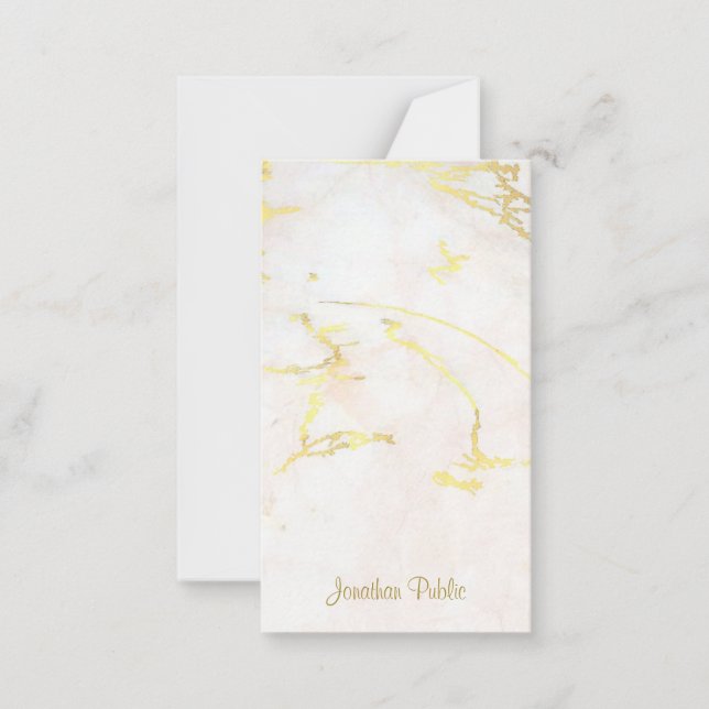 Handgeschriebene Vorlage für Gold-Script-Namen (Vorderseite)