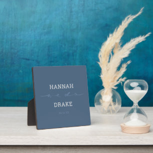 Handgeschriebene We Do Script Hochzeit Fotoplatte