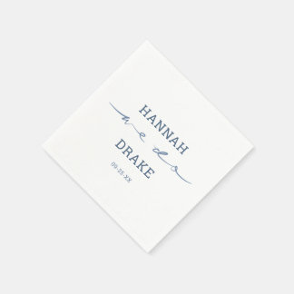 Handgeschriebene We Do Script Hochzeit Serviette