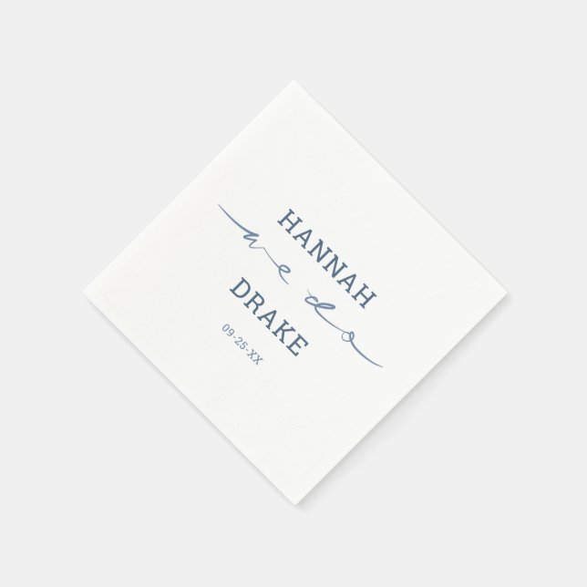 Handgeschriebene We Do Script Hochzeit Serviette (Ecke)