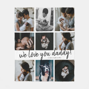 Handgeschriebene Wir Liebe Sie Papa 9 Foto  Fleecedecke