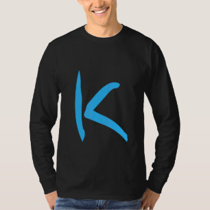 Handgeschriebener Buchstabe K des Alphabets T-Shirt