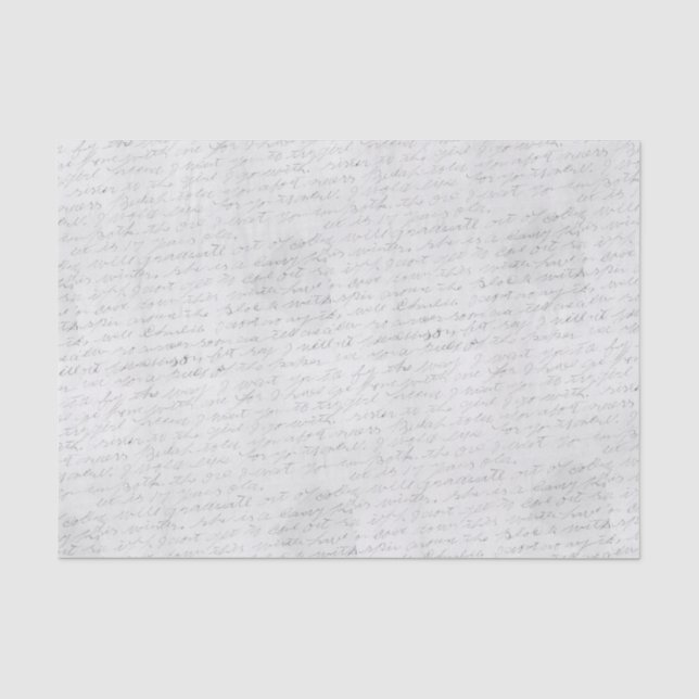 Handgeschriebener Kursbrief Seidenpapier (Vorderseite)