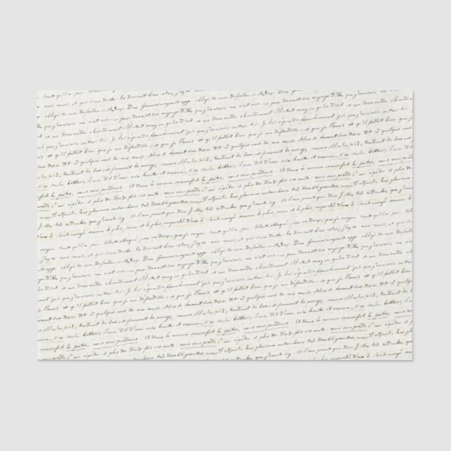 Handgeschriebener Kursbrief Seidenpapier (Vorderseite)
