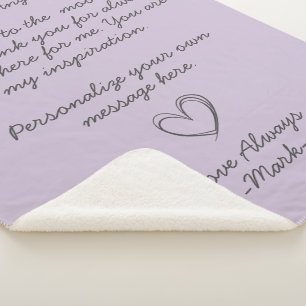 Handgeschriebener Liebe-Letter oder -Meldung des L Sherpadecke