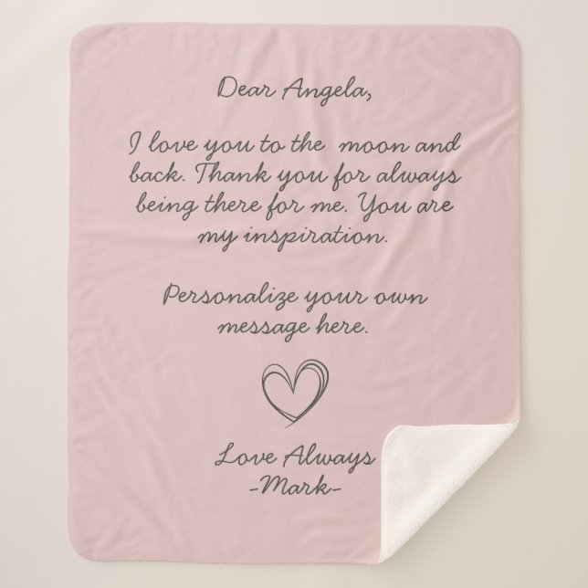 Handgeschriebener Liebe-Letter oder -Meldung von D Sherpadecke (Vorderseite)