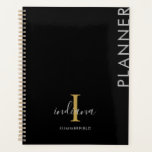 Handgeschriebener Minimalistischer Name für Monogr Planer<br><div class="desc">Minimalistisches Monogram Gold Gray Name Notebook,  das Sie ganz einfach mit Ihrem Initial,  Namen und Nachnamen anpassen können,  indem Sie auf die Schaltfläche "Personalisieren" klicken. Ändern Sie die Hintergrundfarbe vollständig,  um ein einzigartiges Notebook mit Ihrer Lieblingsfarbe zu erstellen</div>