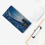 Handgeschriebener Name Navy Blue Metal Glitzer Samsung Galaxy Hülle<br><div class="desc">Das Design ist ein Foto und die Hüllen sind nicht mit echtem Glitzer, Sequinen, Metallen oder Holz gemacht. Dieses Design ist auch auf anderen Telefonmodellen erhältlich. Wählen Sie Gerätetyp aus, um andere iPhone-, Samsung Galaxy- oder Google-Hüllen zu sehen. Einige Stile können geändert werden, indem Sie Style auswählen, wenn dies eine...</div>