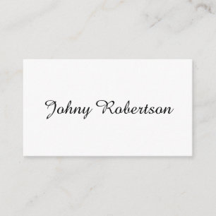 Handgeschriebener Name schlicht elegant profession Begleitkarte