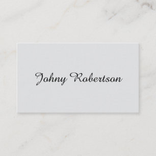 Handgeschriebener Name Schlicht Elegant Profession Begleitkarte