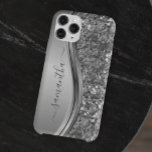Handgeschriebener Name Silver Metal Glitzer 12 Case-Mate iPhone Hülle<br><div class="desc">Das Design ist ein Foto und die Hüllen sind nicht mit echtem Glitzer, Sequinen, Metallen oder Holz gemacht. Dieses Design ist auch auf anderen Telefonmodellen erhältlich. Wählen Sie Gerätetyp aus, um andere iPhone-, Samsung Galaxy- oder Google-Hüllen zu sehen. Einige Stile können geändert werden, indem Sie Style auswählen, wenn dies eine...</div>