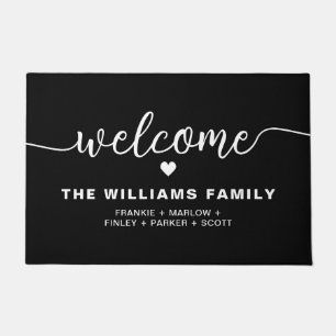 Handgeschriebener Personalisierter Familienname Sc Fußmatte