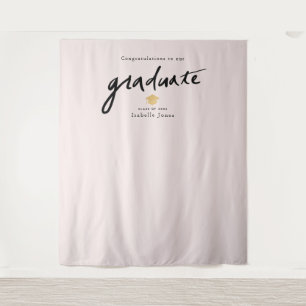Handgeschriebener Script-Background Prop Pink-Absc Wandteppich