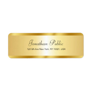Handgeschriebener Skriptname Gold Template Elegant
