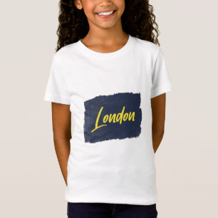 Handgeschriebener T - Shirt für gelbe Typografie