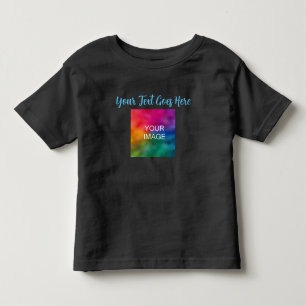 Handgeschriebener Text Hochladen des eigenen Fotos Kleinkind T-shirt