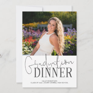 Handgeschriebenes 2023 Foto Abschluss Dinner Einladung