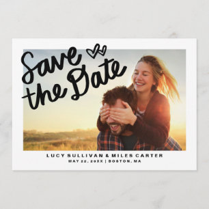 Handgeschriebenes Foto Save the Date Rahmen