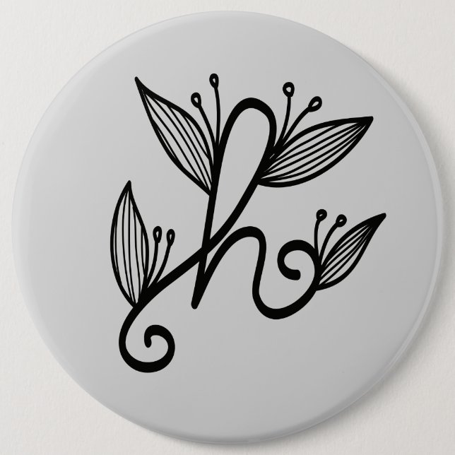 handgeschriebenes h button (Vorderseite)