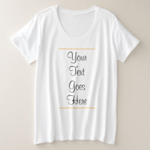 Handgeschriebenes Handskript für benutzerdefiniert Große Größe T-Shirt