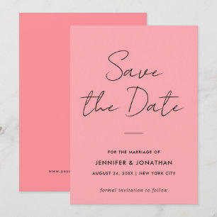 Handgeschriebenes modernes Template mit einfachem  Save The Date