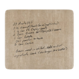 Handgeschriebenes Rezept Family Keepake Custom Fot Schneidebrett