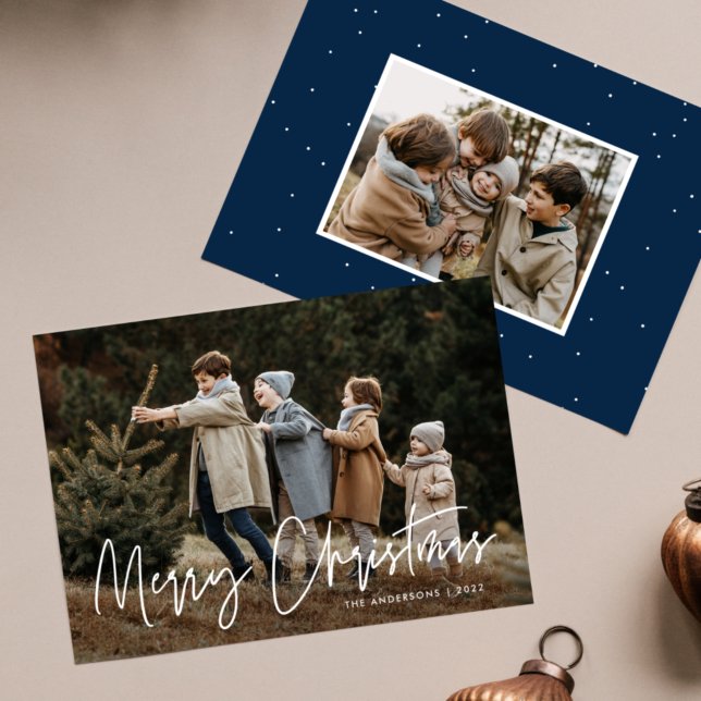 Handgeschriebenes Script Frohe Weihnachten 2 Foto (Von Creator hochgeladen)