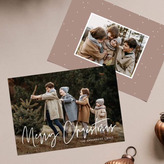 Handgeschriebenes Script Frohe Weihnachten 2 Foto (Von Creator hochgeladen)