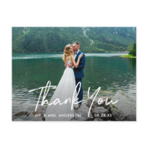 Handgeschriebenes Script Wedding Foto Vielen Dank