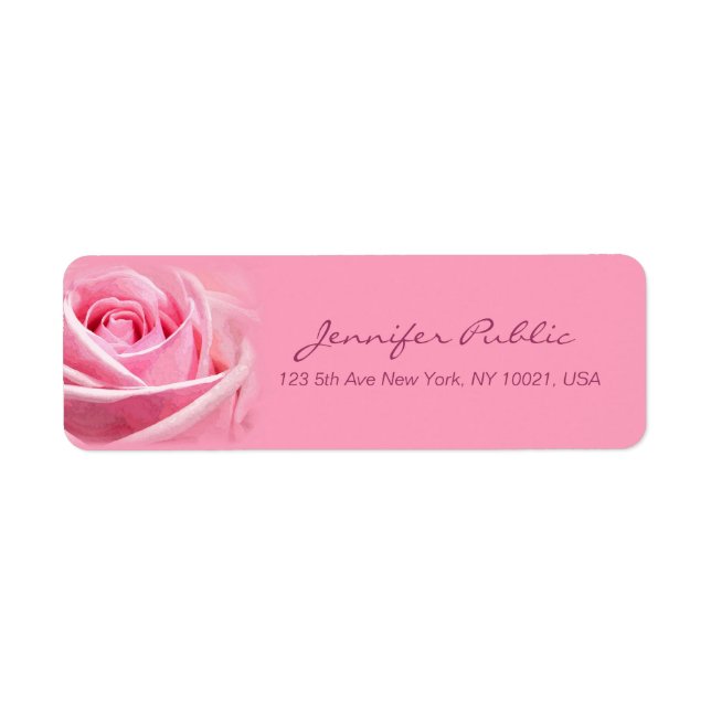 Handgeschriebenes Skript Elegante Wasserfarbe Rosa (Vorne)