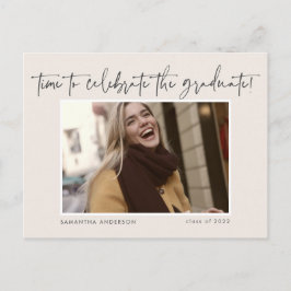 Handgeschriebenes Skript-Foto 2022-Abschluss Postkarte