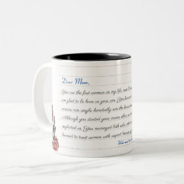 Handgeschriebenes Skript für personalisierte benut Zweifarbige Tasse