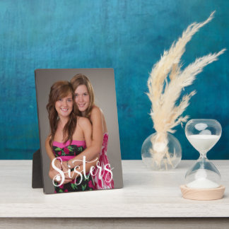Handgeschriebenes Skript für Sisters Fotoplatte