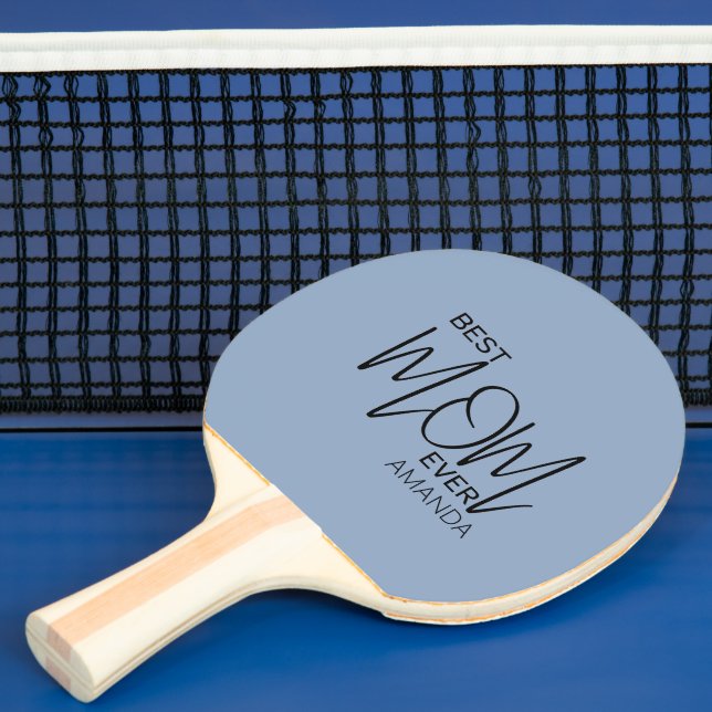 Handgeschriebenes Skript Minimalistisch Beste Mama Tischtennis Schläger (InSitu)