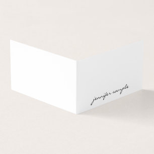 Handgeschriebenes Skript Modernes Minimalistisches Visitenkarten