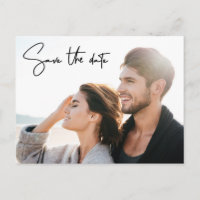 Handgeschriebenes Skript Save the Date Modernes Fo