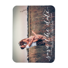 Handgeschriebenes Skript Speichern der Datumsmagne Magnet