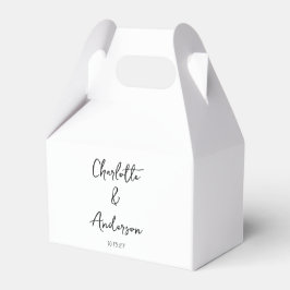 Handgeschriebenes Skript Whimsical White Custom We Geschenkschachtel