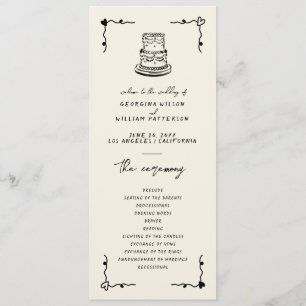 Handgeschriebenes Whimsical-Flachprogramm Programm