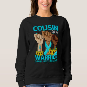 Handgesicht eines Kriegers wegen chronischer Krank Sweatshirt