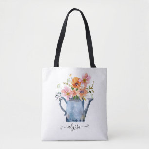 Handgestrichene Wasserfarben Tasche