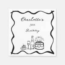 Handgezeichnet 30. Geburtstag