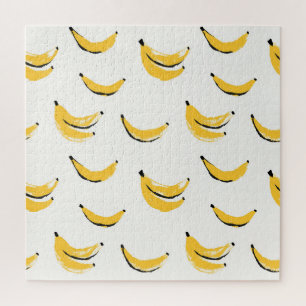 Handgezeichnet Bananen, stilvolles nahtloses Muste