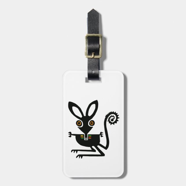 Handgezeichnet - BILBY - Erhaltung - Natur Gepäckanhänger (Vorderseite vertikal)