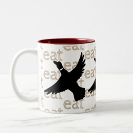 Handgezeichnet Bird Tea Duck Zweifarbige Tasse
