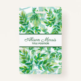 HandGezeichnet Blätter Ausweis